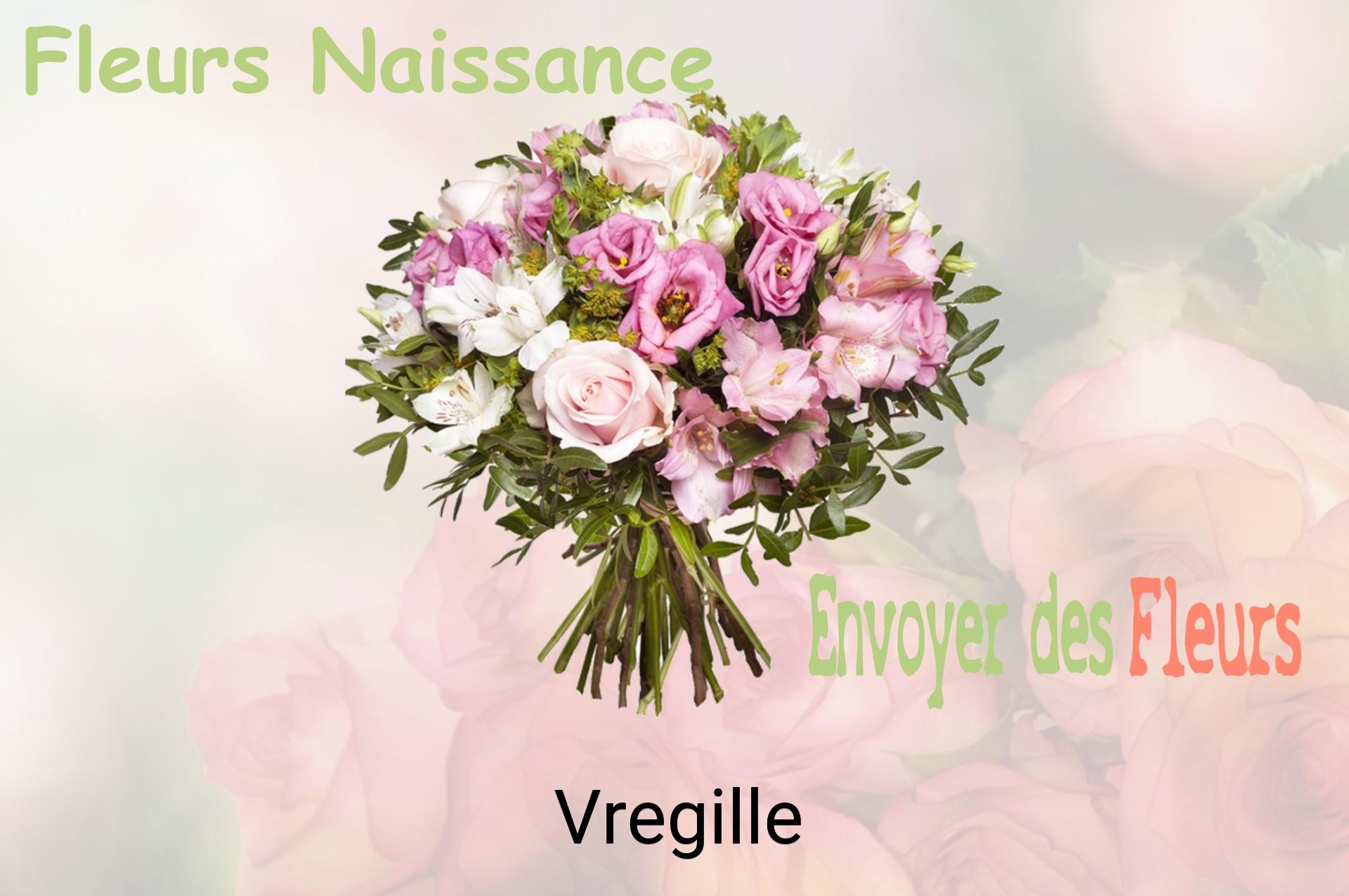 Bouquet de fleurs de naissance livré à Vregille